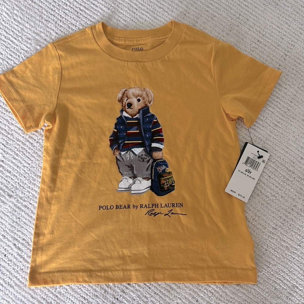 Ralph lauren kids teddy t shirt 3 3T